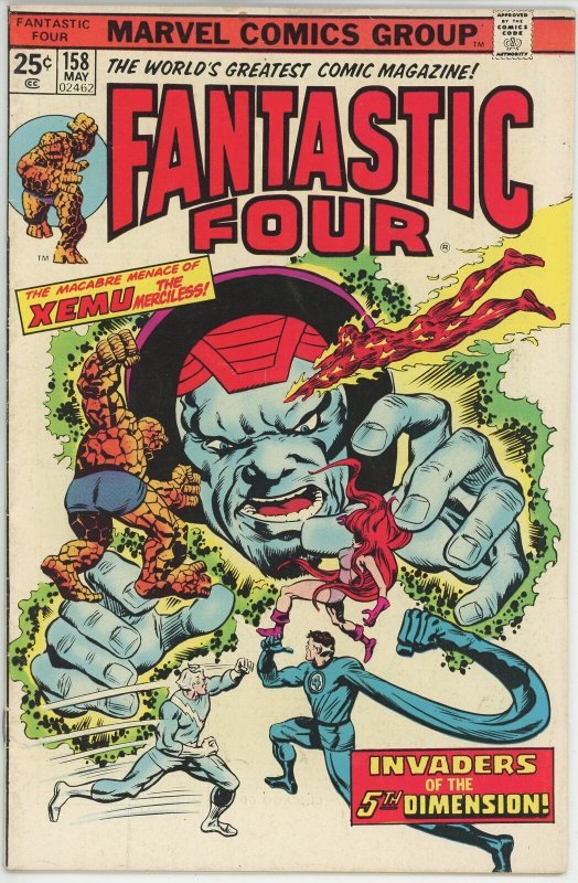Fantastic Four #158 (1962) - 5.5 FN- *Invasion from the 5th Dimension*