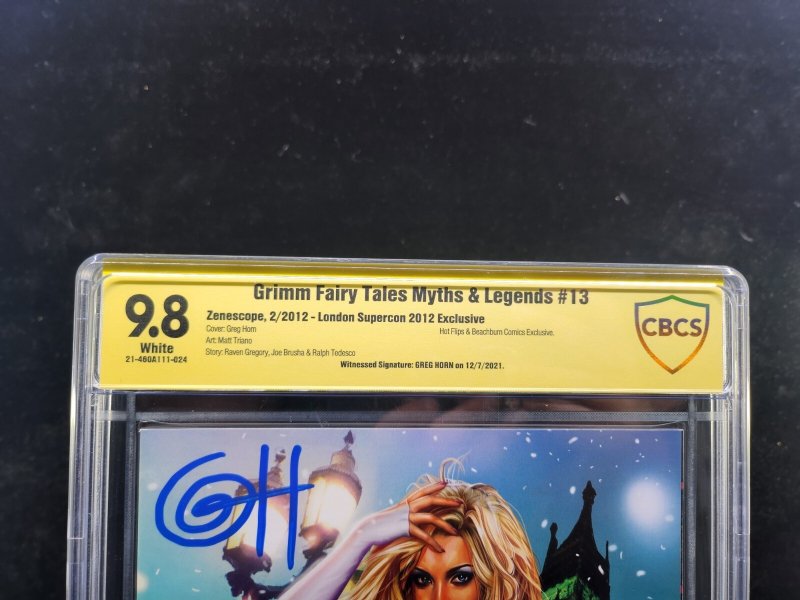 GFT: Myth & Legends #13 - Signed Greg Horn / London SuperCon - CBCS 9.8 - 2012