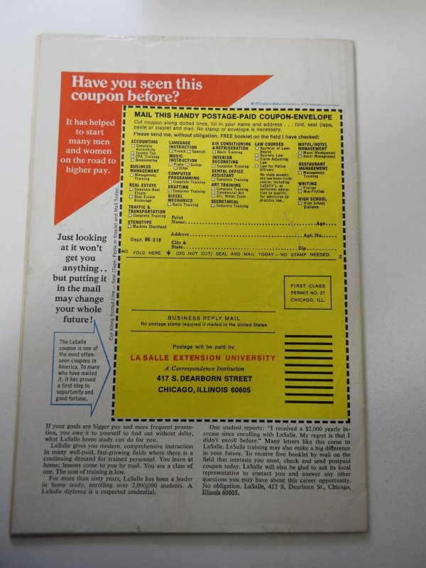 Supernatural Thrillers #3 (1973) VG Condition Centerfold detached at top staple