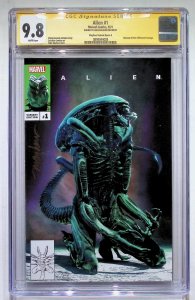 Alien #1 Mayhew Cover A (2021) Alien / Aliens CGC 9.8 Signature Series