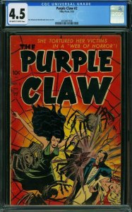 Purple Claw #2 (Toby Press, 1953) CGC 4.5