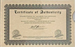 HAHA #1A DF SPECIALLY LIMITED SERIES SIGNED AND REMARKED BY KEN HAESER WITH COA.