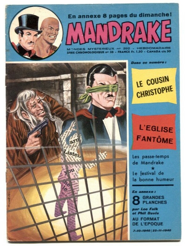 Mandrake the Magician #392 1973- French comic FN