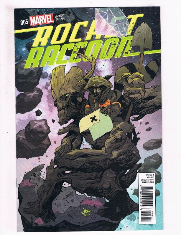 Rocket Raccoon # 5 NM 1st Print Variant Cover Marvel Comic Book Groot GOTG S95