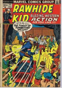 Rawhide Kid #111 ORIGINAL Vintage 1973 Marvel Comics