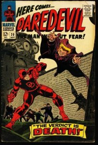 DAREDEVIL #20-MARVEL-GENE COLAN ART VG