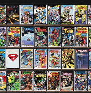 Huge Lot 140+ Comics with Iron Man, The Mighty Thor, Thor, Vigilante & More!
