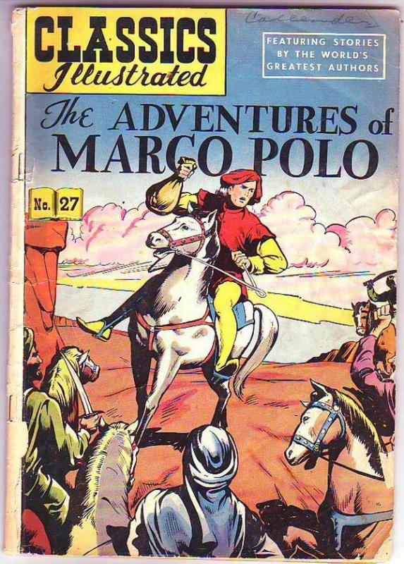 Classics Illustrated #27 (Apr-50) GD- Affordable-Grade Marco Polo