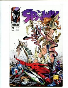 Spawn #9 - 1st App Of Angela! (9.0) 1993