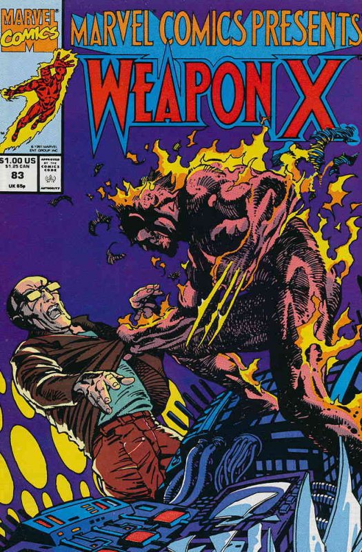 Marvel Comics Presents #83 FN ; Marvel | Weapon X Wolverine