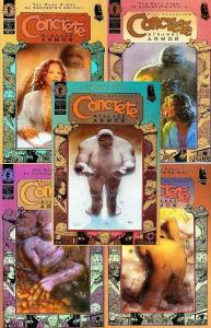 CONCRETE STRANGE ARMOR (1997 DARK HORSE) 1-5  COMPLETE!