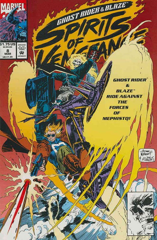 Ghost Rider/Blaze: Spirits of Vengeance #8 VF ; Marvel