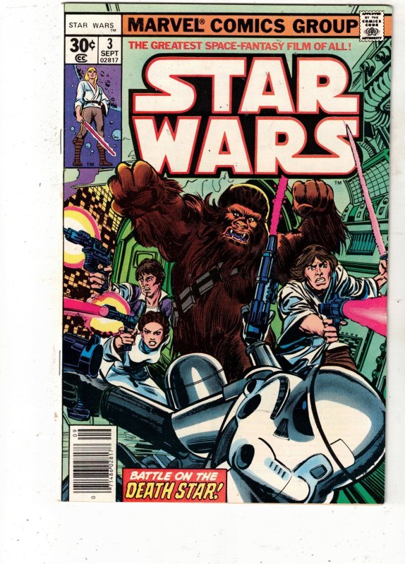 Star Wars #3 1977 NM- 9.2  High-Grade Lord Vader  BEANTOWN CERTIFICATE 1st print