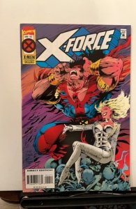Lot of 2 X-Force #42,43 1995 (43 has attached trading cards)