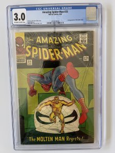 Amazing Spider-man #35 CGC 3.0 -  Marvel Comic 2nd Molten Man ( 1966)