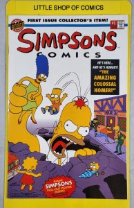 Simpsons Comics #1 1993 Bongo Comics Poster Inside VF