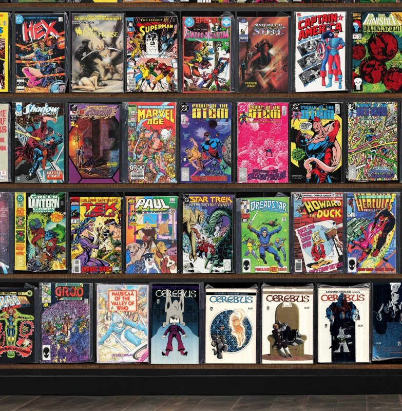 Huge Lot 160+ Comics with Cerebus, Haywire, Hercules, Deathlok, Hex & More!