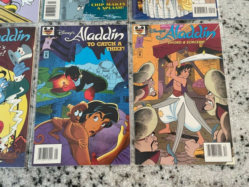 6 Comics Aladdin 3 4 5 + Beauty & The Beast 2 5 + Walt Disney Stories 578 DH32 
