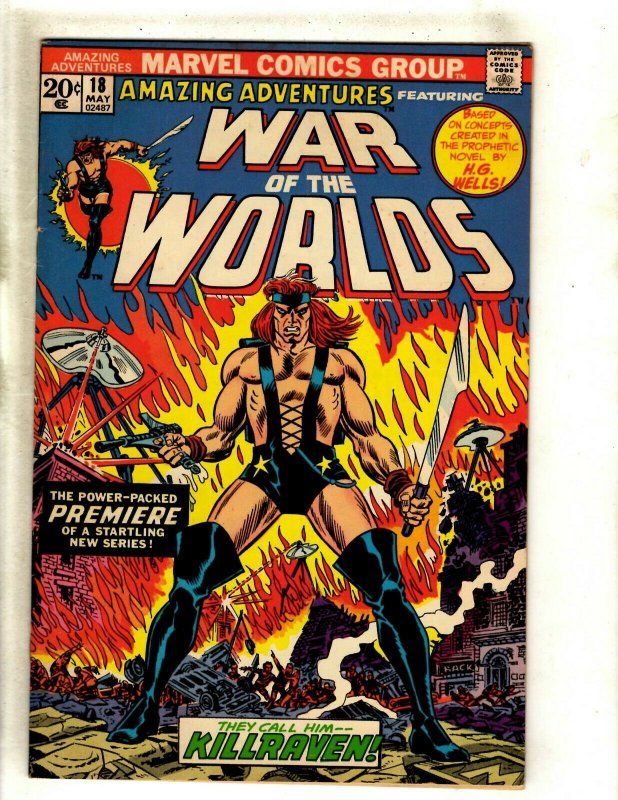 Amazing Adventures # 18 VF Marvel Comic Book Feat. War Of The Worlds Killrav RS2