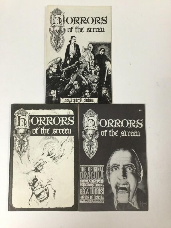 Horrors Of The Screen 1 2 3 All Near Mint Nm Complete Set