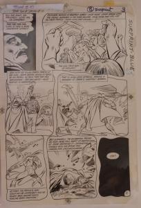 GENE COLAN / BOB McLEOD original art,JEMM SON of SATURN #10 pg 3, 11x 16, 1985