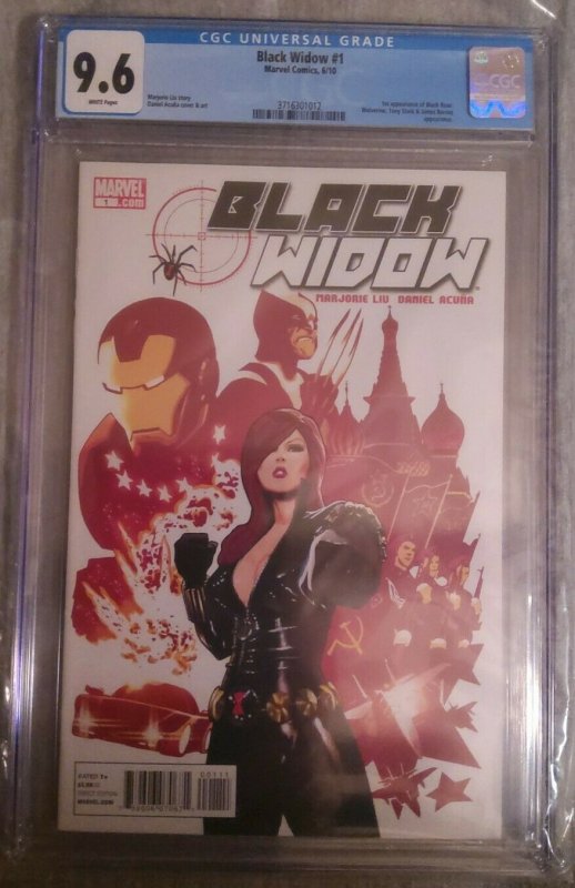 Black Widow #1 June 2010 CGC 9.6