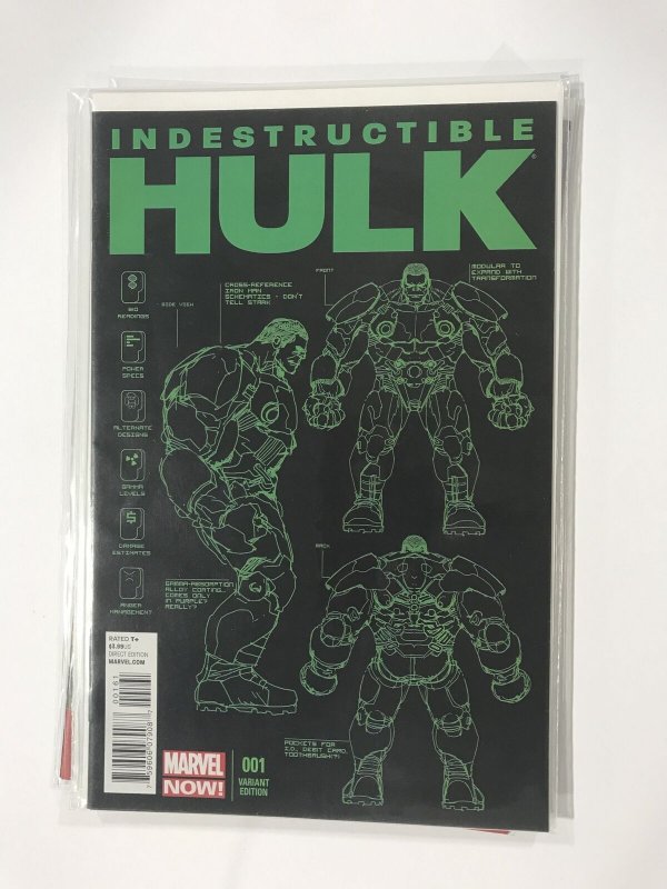 Indestructible Hulk #1 Variant Cover (2013) Hulk NM10B227 NEAR MINT NM