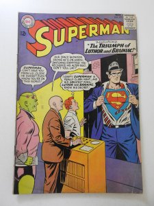 Superman #173 (1964) GD/VG Cond moisture damage, rust bottom staple, stamp fc