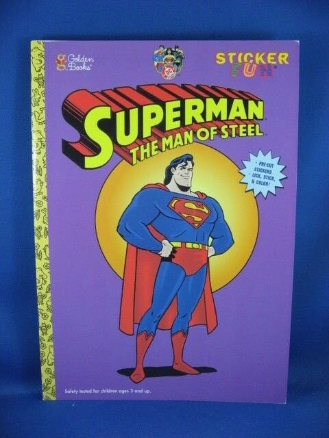 SUPERMAN STICKER FUN FILE COPY UNUSED