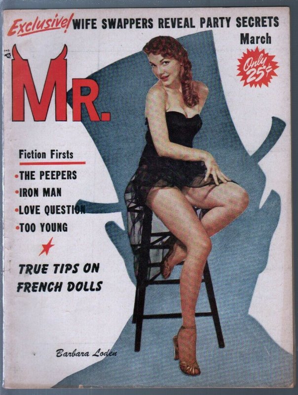Mr. 3/1958-cheesecake-pin-up pix-Barbara Loden-Brigite Bardot-VG/FN