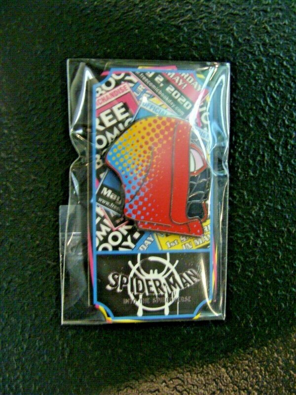 Miles Morales Spider-Man FCBD Enamel Pin PX Previews 2020 Marvel Mondo