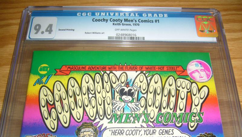 Coochy Cooty Men's Comics #1 CGC 9.4 high grade underground comix 1970 second