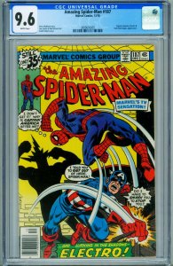 AMAZING SPIDER-MAN #187 CGC 9.6 1978-CAPTAIN AMERICA-MARVEL 3809676005