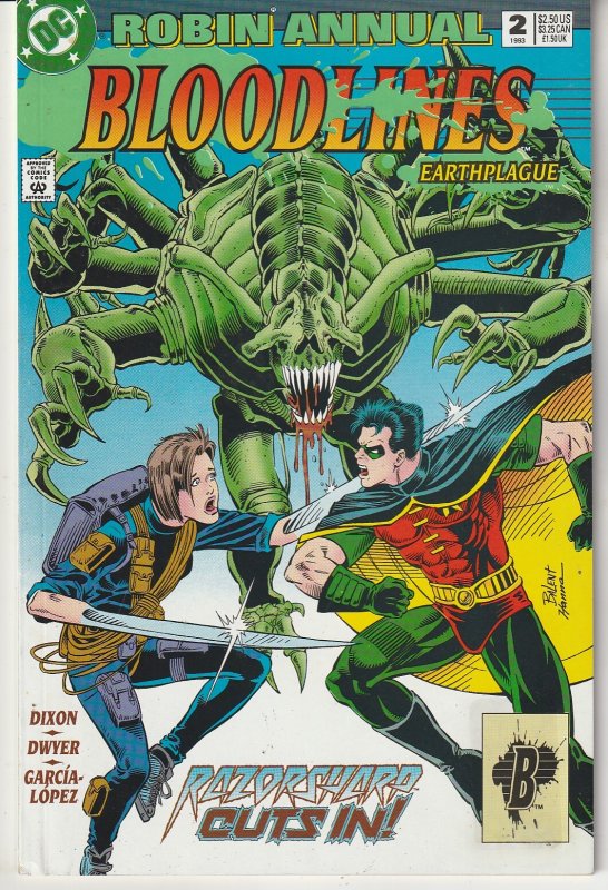 Robin Annual # 2 BloodLines Tie In ! 1st Psyba -Bats