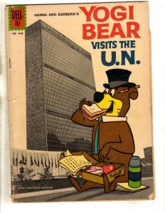 Four Color # 1349 FN Dell Silver Age Comic Book Yogi Bear Visits The U.N. JL18