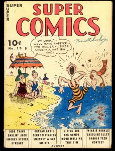 SUPER COMICS #15-1939-BILL HOLMAN-DICK TRACY-GOLDEN-AGE-RARE