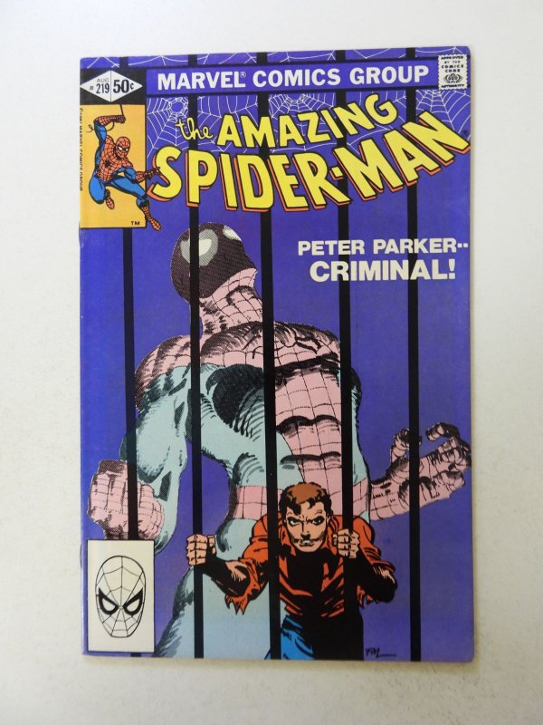 The Amazing Spider-Man #219 (1981) VF condition