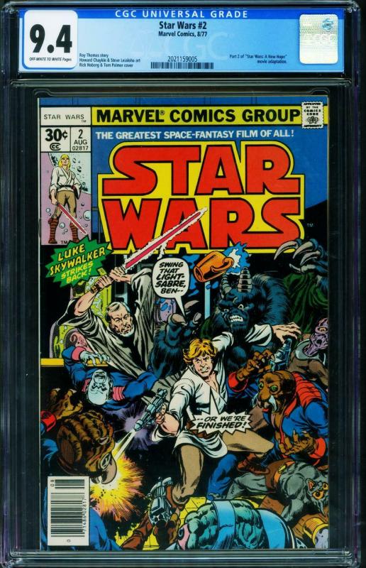 STAR WARS #2 CGC 9.4 1977-A NEW HOPE-2021159005