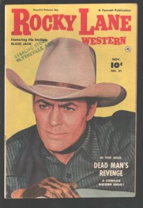 Rocky Lane Western #31-1951-B-Western film star photo cover-Dead Man's Reven...