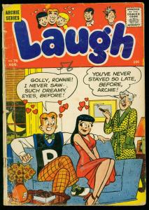 LAUGH #76 1956-ARCHIE COMICS-KATY KEENE-BETTY-VERONICA- good