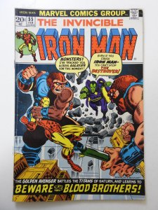 Iron Man #55 (1973) VG+ Condition! First appearance of Thanos! stain bc