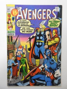 The Avengers #92 (1971) VG+ Condition moisture stain