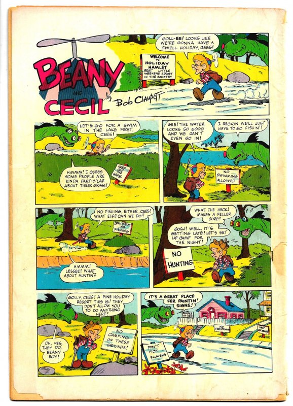 BEANY AND CECIL 4 Color #530 (Jan1954) 2.5 GD+  36 Pgs of Jack Bradbury Art!