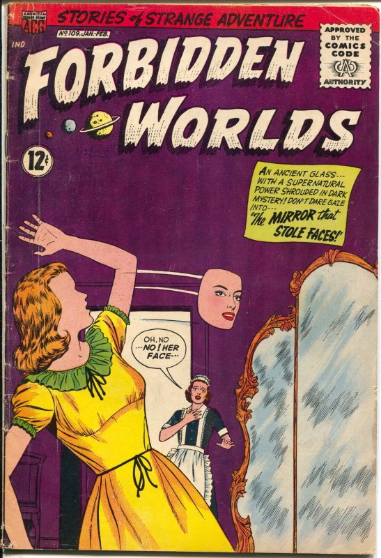 Forbidden Worlds #109 1962-ACG-horror cover-dinosaur story-VG