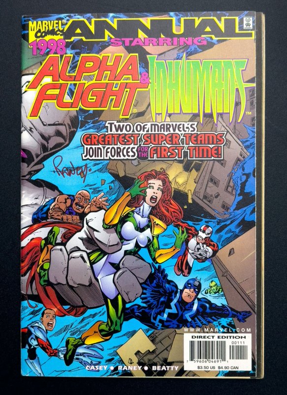 Alpha Flight / Inhumans '98 (1998) #1 - Signed by Raney