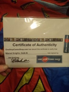 Marvel Knights - Hulk 1of 4 NM signed by Joe Keatinge with COA