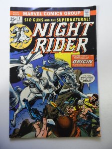 Night Rider #1 (1974) FN Condition