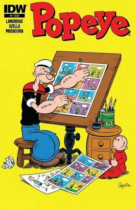 Popeye #5 Juego De Dos Fundas regulares y 1:10 variante IDW casi como nuevo. 