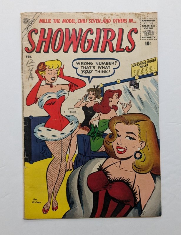 Showgirls #4 (Atlas) VG- 3.5 Dan DeCarlo Cover