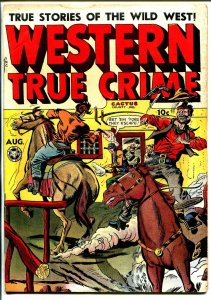 Western True Crime #15 1948-Jack Kamen art-violent cowboy crime-FN-